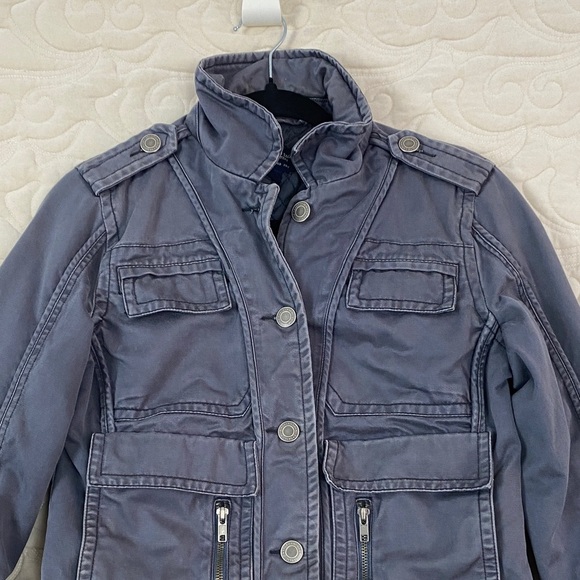 American Eagle Denim Motor Jacket Quilted Lining - Picture 2 of 11